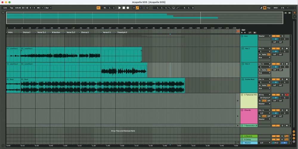 Ableton live session vs arrangement views