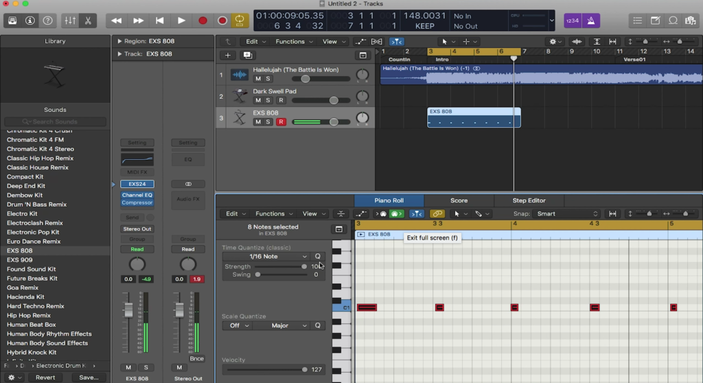 recording and editing in logic pro