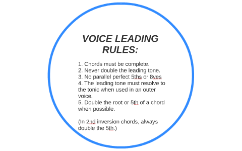 voice leading rules